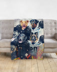 'Las Vegas Doggos' Personalized 4 Pet Blanket