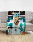 'Memphis Grizzpaws' Personalized Pet Blanket