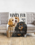 Manta personalizada para 2 mascotas 'Vanity Fur'