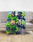 'Seattle Doggos' Personalized 4 Pet Blanket