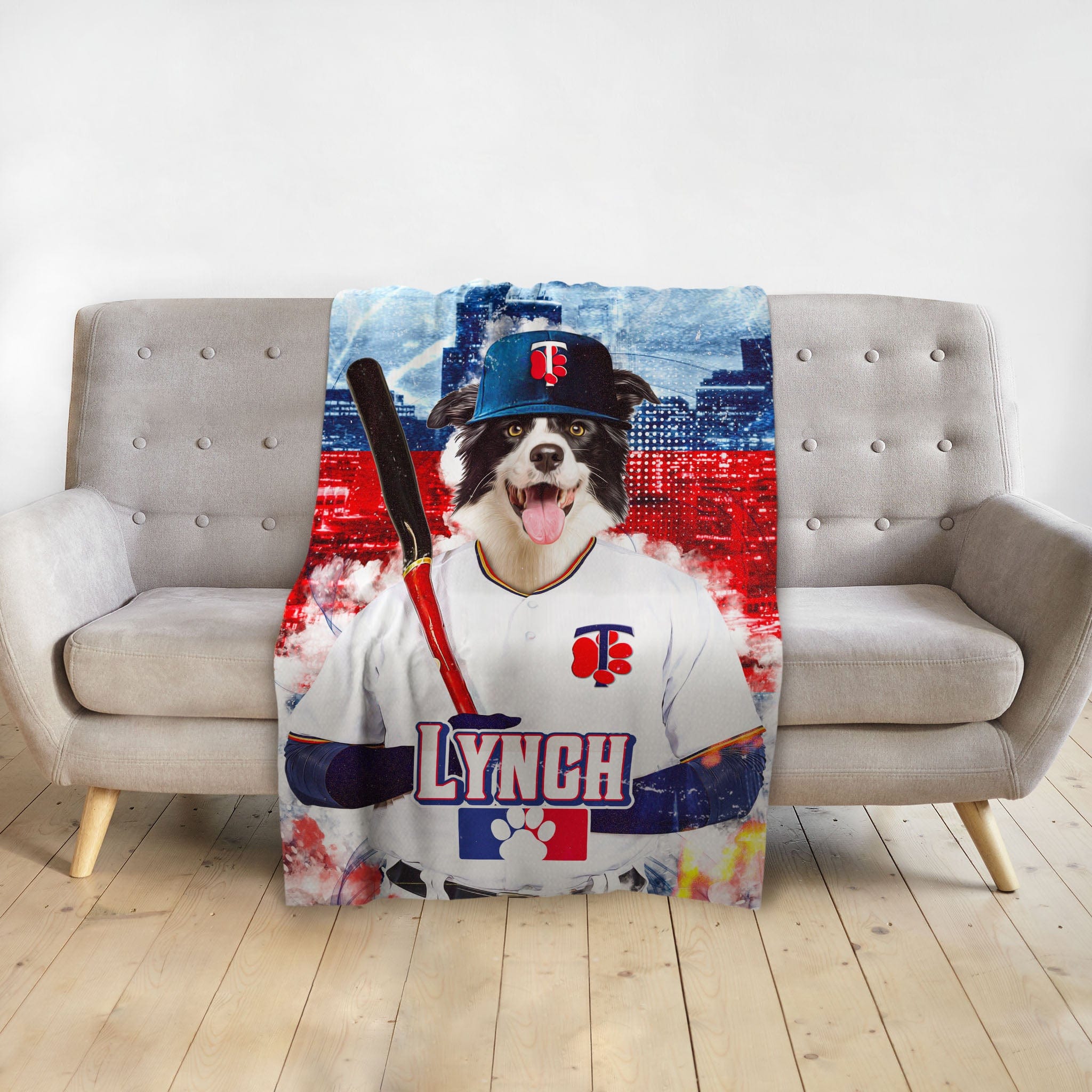 &#39;Minnesota Twins Doggos&#39; Personalized Pet Blanket