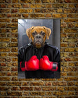 'The Boxer' Personalized Dog Mini Portrait