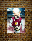 'Burnley Doggos Football' Personalized Dog Poster