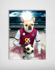 'Burnley Doggos Football' Personalized Dog Poster