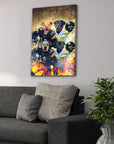 'Pittsburgh Doggos' Personalized 4 Pet Canvas