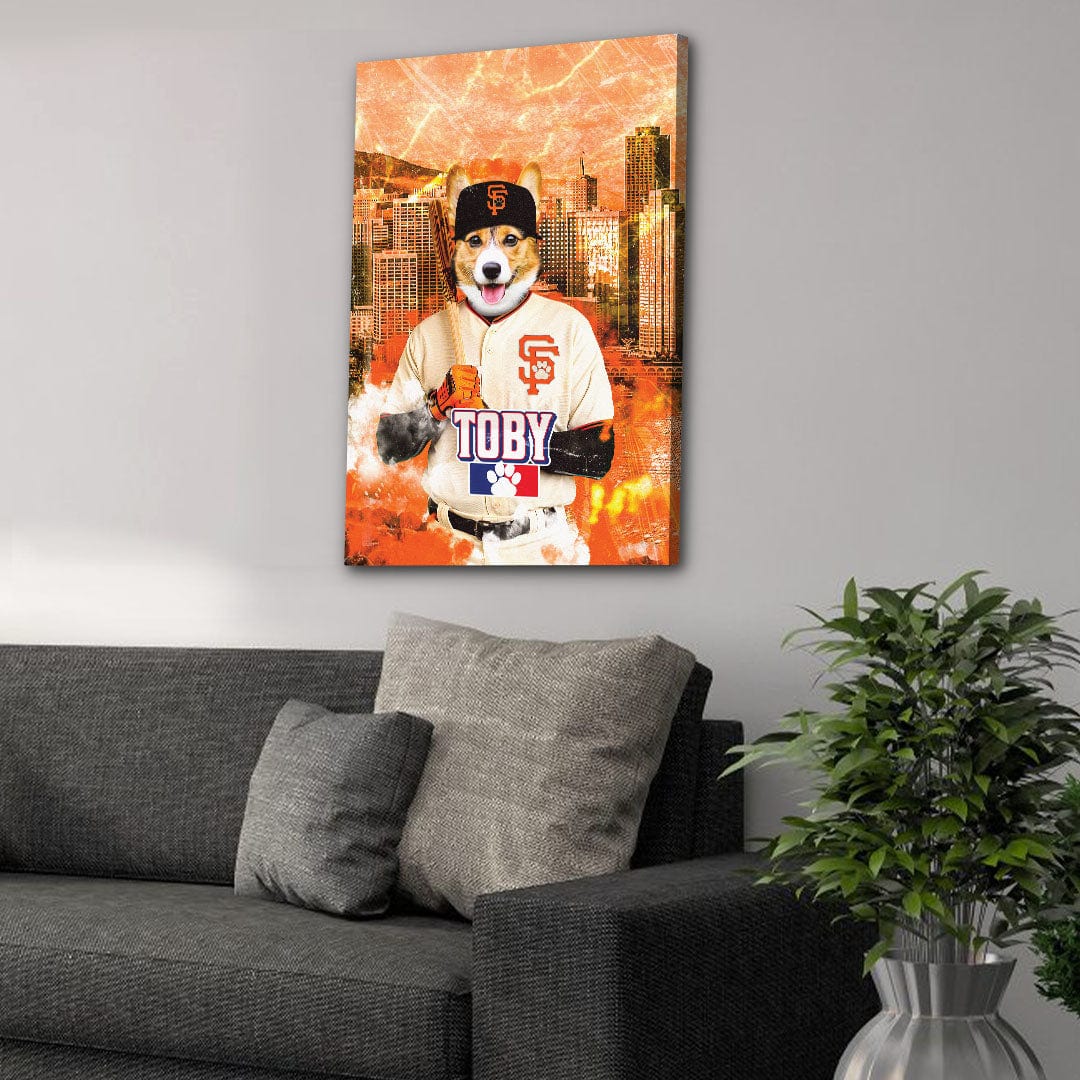 &#39;San Franpawsco Giants&#39; Personalized Pet Canvas