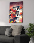 'Cincinnati Doggos' Personalized 4 Pet Canvas