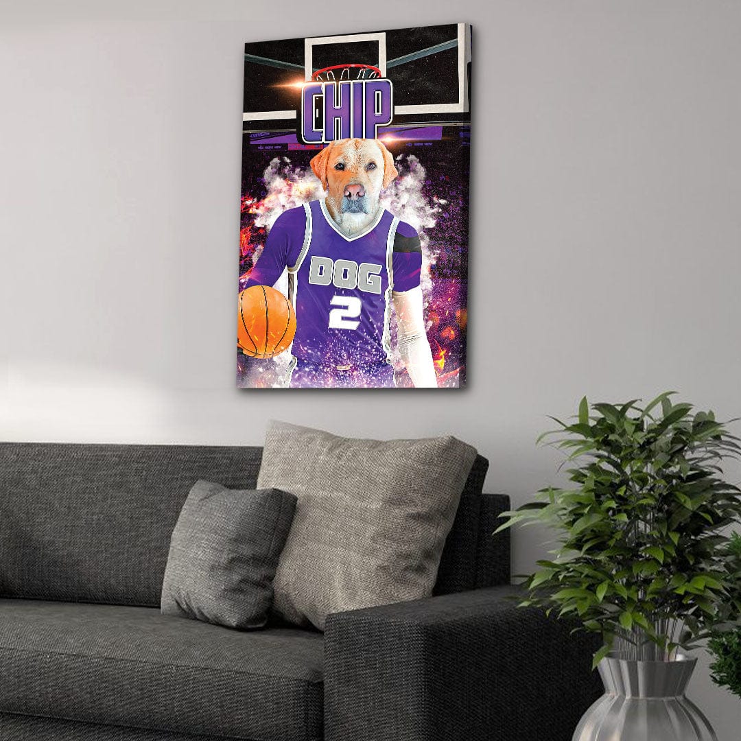 &#39;Sacramento Kings Doggos&#39; Personalized Pet Canvas