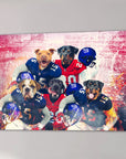 'New York Doggos' Personalized 5 Pet Canvas