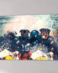 'Philadelphia Doggos' Personalized 3 Pet Canvas
