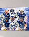 'Indianapolis Doggos' Personalized 6 Pet Canvas