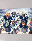 'Dallas Doggos' Personalized 6 Pet Canvas