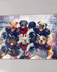 'Houston Doggos' Personalized 6 Pet Canvas