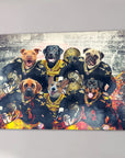 'New Orleans Doggos' Personalized 6 Pet Canvas