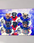 'Buffalo Doggos' Personalized 6 Pet Canvas