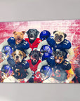 'New York Doggos' Personalized 6 Pet Canvas