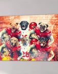 'San Francisco 40Doggos' Personalized 6 Pet Canvas