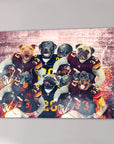 'Washington Doggos' Personalized 6 Pet Canvas