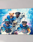 'Detroit Doggos' Personalized 5 Pet Canvas
