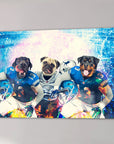 'Detroit Doggos' Personalized 3 Pet Canvas