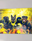 'Michigan Doggos' Personalized 3 Pet Canvas