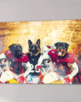 'Arizona Doggos' Personalized 3 Pet Canvas