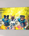 'San Diego Doggos' Personalized 3 Pet Canvas