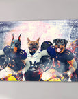 'Baltimore Doggos' Personalized 3 Pet Canvas