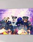 'Minnesota Doggos' Personalized 3 Pet Canvas