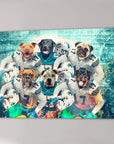 'Miami Doggos' Personalized 6 Pet Canvas