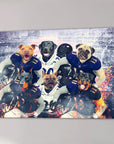 'Baltimore Doggos' Personalized 6 Pet Canvas