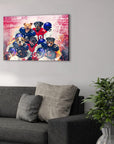 'New York Doggos' Personalized 5 Pet Canvas