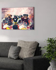 'Washington Doggos' Personalized 3 Pet Canvas