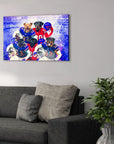 'Buffalo Doggos' Personalized 5 Pet Canvas