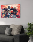 'Cleveland Doggos' Personalized 6 Pet Canvas