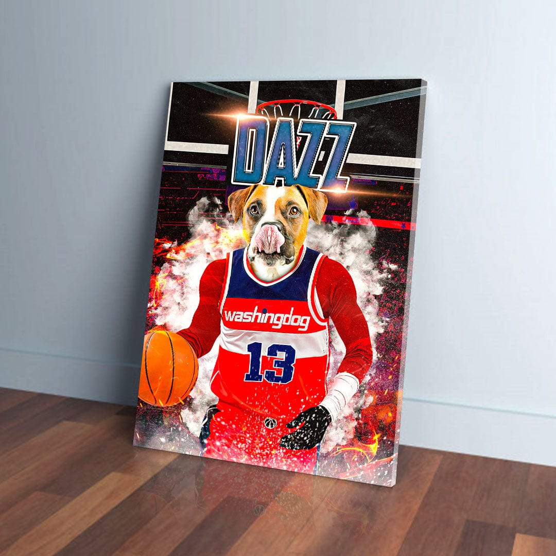 &#39;Washingdog Wizards&#39; Personalized Pet Canvas