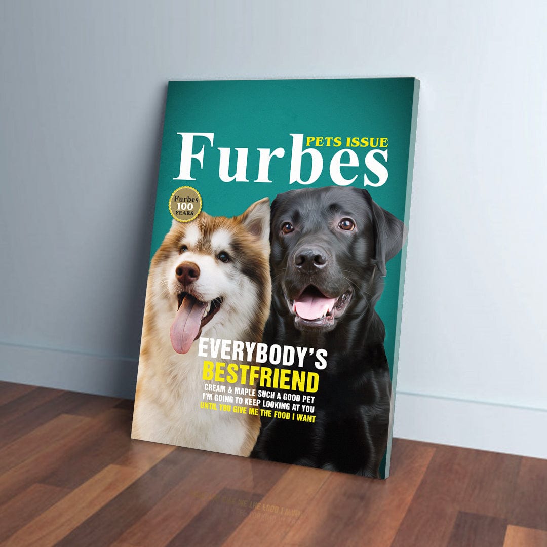 &#39;Furbes&#39; Personalized 2 Pet Canvas