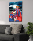 'Crystal Palace Doggos Football' Personalized 2 Pet Canvas