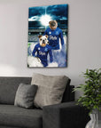 'Everton Doggos Football' Personalized 2 Pet Canvas