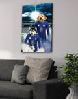 'Chelsea Doggos Football' Personalized 2 Pet Canvas