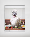 'The Chef' Personalized Dog Mini Portrait