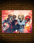 'Cleveland Doggos' Personalized 2 Pet Mini Portrait