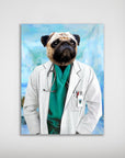 'The Doctor' Personalized Dog Mini Portrait