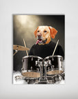 'The Drummer' Personalized Pet Mini Portrait