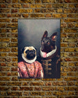 Duke and Archduchess: Personalized 2 Pet Mini Portrait