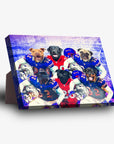 'Buffalo Doggos' Personalized 6 Pet Standing Canvas