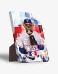 'Texpaws Rangers' Personalized Pet Standing Canvas