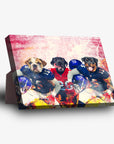 'New York Doggos' Personalized 3 Pet Standing Canvas