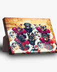 'Arizona Doggos' Personalized 6 Pet Standing Canvas