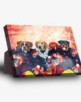 'Cleveland Doggos' Personalized 3 Pet Standing Canvas